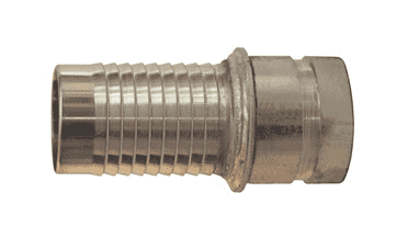 TG160 Dixon Valve Carbon Steel Tubular External Swage Stem with a Grooved End - 10" Hose ID