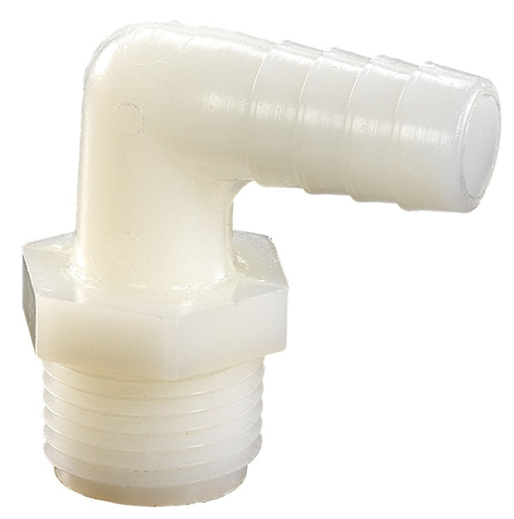 TLS66 by Dixon Valve | Tuff-Lite® | Male Insert | 90° Elbow | 3/4" Male NPT x 3/4" Hose ID | Nylon | Pack of 25