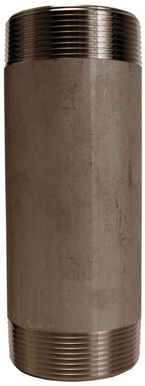 TN150X3SS by Dixon Valve | Pipe Nipple | 1-1/2" Male NPT x 1-1/2" Male NPT | 3" Overall Length | 316 Stainless Steel