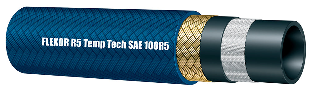 TR5HT-05 Alfagomma by Kuriyama | TR5HT Evolution Series | SAE 100R5 | Hydraulic Hose | 1-Wire Braid | 1/4" ID | 0.58" OD | 3000 PSI