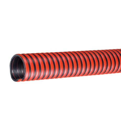 TRED400X100 Tigerflex by Kuriyama | TRED Series | Tiger Suction Hose | Red | 4" ID | EPDM | 100ft Length