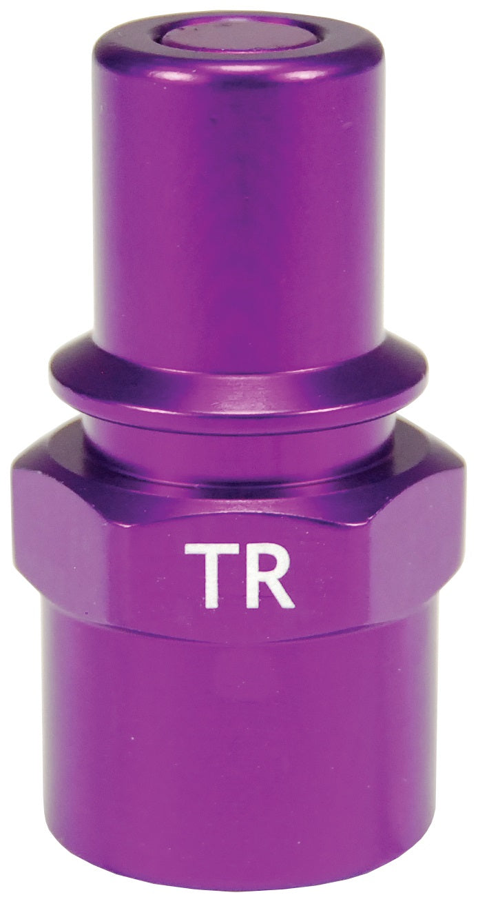 TR by Dixon Valve | FloMAX Standard-Series | Transmission Fluid Receiver | 3/8" Female NPT | Violet/Purple | Anodized Aluminum