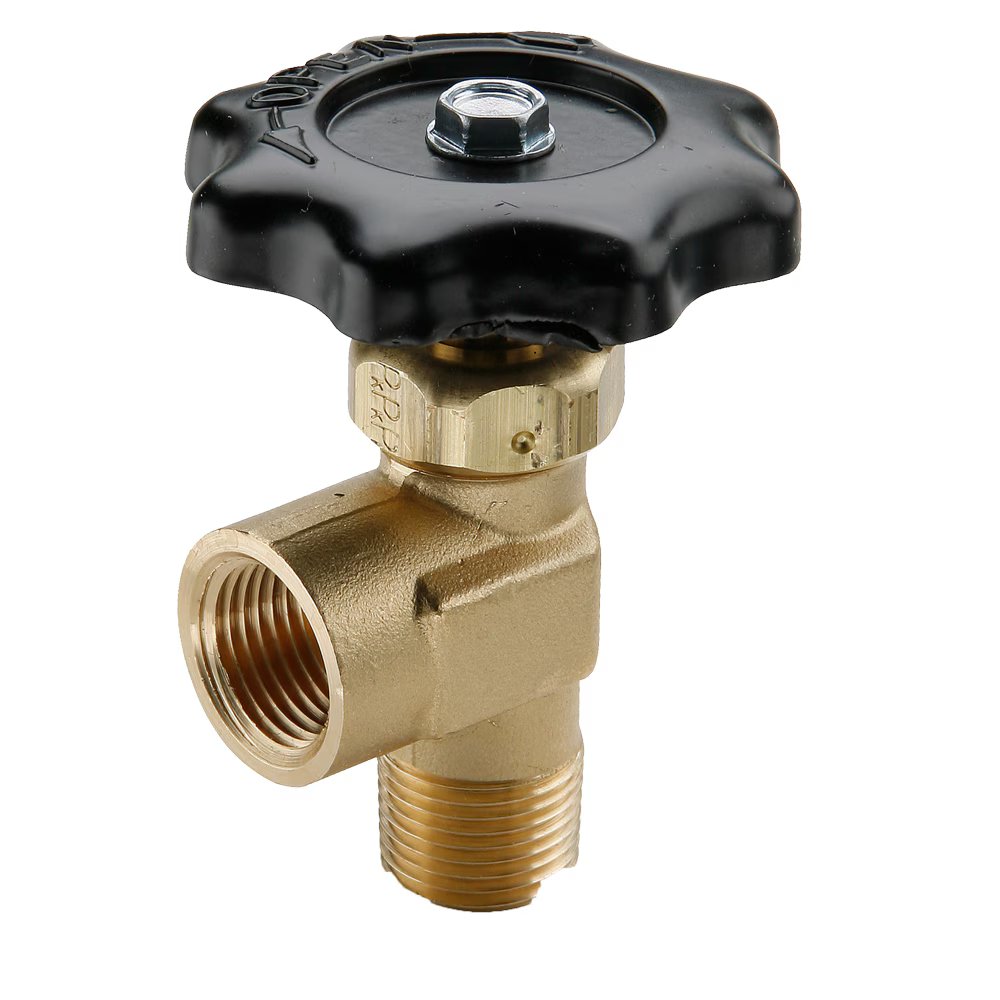 V405P-6-6 by Parker | Truck Valves & Lanyard Valve | 3/8" Female Pipe Thread x 3/8" Male Pipe Thread | 2.72" Length | 90° Elbow | Brass | Pack of 5