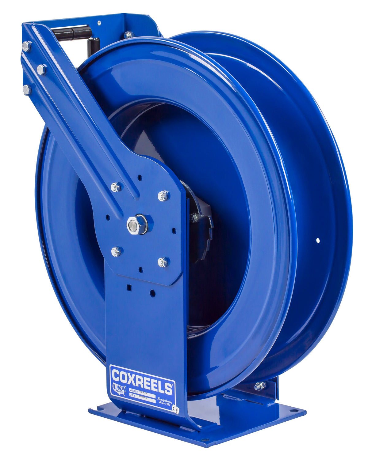 TSHL-N-3125 by Coxreels | T Series | 300 PSI Spring Driven Hose Reel for Air, Water & Oil | 3/8" Hose ID, 3/8" FNPT Inlet | Steel | 125ft Capacity, Hose Not Included