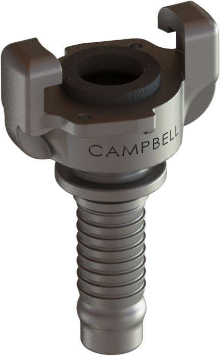UHSS-3 by Campbell Fittings | Universal Coupling | 3/4" Hose End | Straight | 316 Stainless Steel | Pack of 25