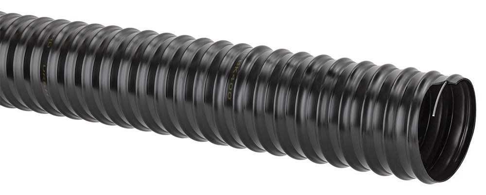 UREH-BK400X25 FLEXAIR™ by Kuriyama | Urevent™ HD Black | UREH-BK™ Series | Heavy Duty, Polyurethane Ducting / Material Handling Hose | 4" ID | 4.32" OD | 25ft Length