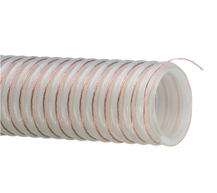 UVPE250X100 Tigerflex® by Kuriyama | UVPE™ Series | Heavy-Duty Material Handling Hose | with Grounding Wire | Polyurethane & Polypropylene | 2-1/2" ID | 2.99" OD | 100ft Length