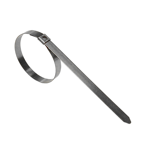 JU3568 by Band-It | Preformed Tie-Lok® Tie | 3" ID | 0.25" Width | 0.015" Thickness | 304 Stainless Steel | 100/Box