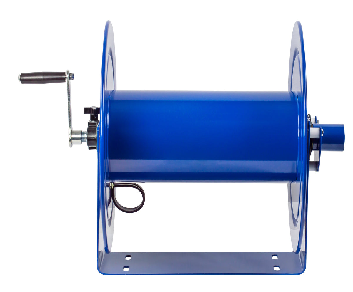 V-117-850 by Coxreels | V100 Series | Hand Crank Vacuum Hose Reel | 1-1/2" or 2" Hose ID, 1-1/2"/2" Female Cuff Inlet | Steel | 50ft Capacity, Hose Not Included
