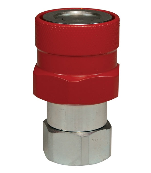 12VEPF12-BOP by Dixon Valve | Hydraulic Quick Disconnect Coupling | VEP-BOP-Series | 1-1/2" Female NPTF x 1-1/2" Blowout Preventer Safety End | Socket | FKM Seal | Steel