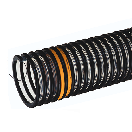 VOLT400X100 Tigerflex by Kuriyama | VOLTBUSTER™ | Heavy Duty Food Grade Static Dissipative Material Handling Hose | 4" ID | Polyurethane | 100ft Length