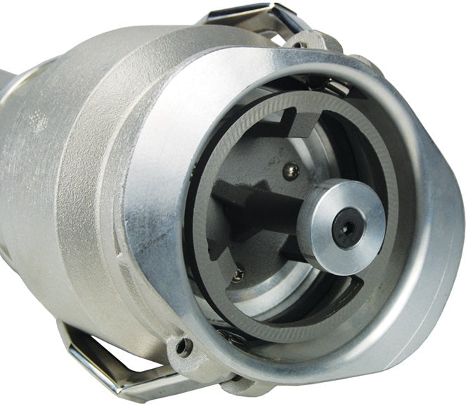 VR4030CS-AL45 by Dixon Valve | Vapor Recovery Coupler | with Floating Bridge Poppet | 45° Elbow | 4" Coupler x 3" Hose Shank | Aluminum
