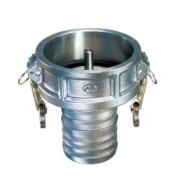 VRP-A4040 by Kuriyama | VRP-A Series | Part C | Vapor Recovery Cam & Groove Fitting | with Probe | 4" Coupler x 4" Hose Barb | Aluminum