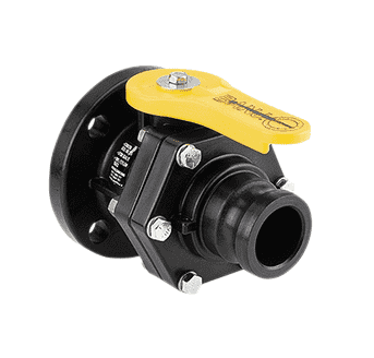VSF200FPAF by Banjo | 2" Full Port Bolted Ball Valve | 2" ANSI Flange x 2" Male Adapter | Opening Thru Ball: 2" | 200 PSI | Polypropylene | Pack of 6