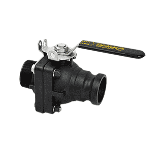 VSFMT204HSFP by Banjo | 2" Full Port Ball Valve "Stubby Valve" | 2" FP Male Adapter x 2" Male NPT | 2" Opening Thru Ball | 150 PSI with Stainless Steel Ball, Stem & Handle | Polypropylene | Pack of 6