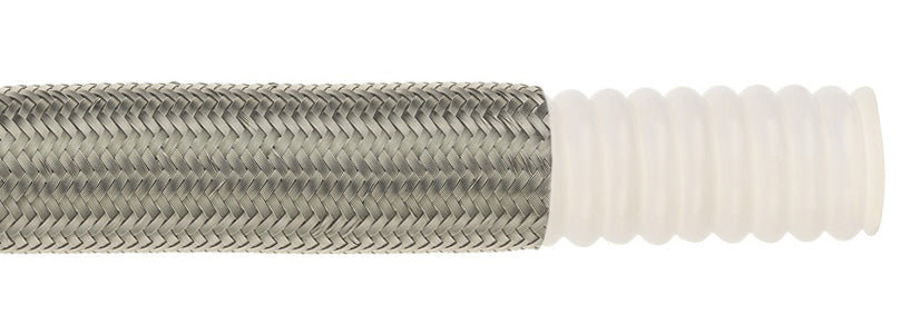 WOC-T04 by Dixon Valve | -04 | True I.D. Open Pitch Convoluted PTFE Hose | 1/4" Size | White Non-Conductive Tube