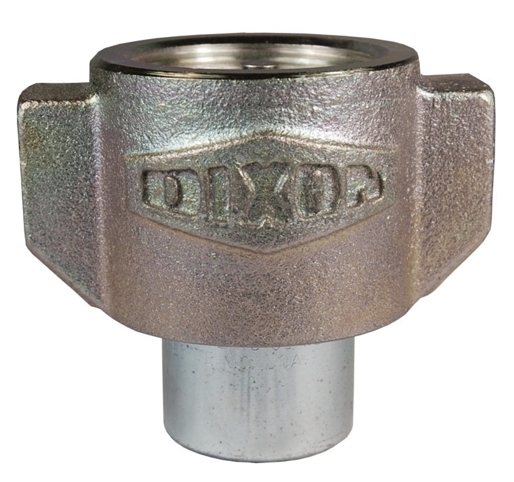 12WSOF12 by Dixon Valve | Hydraulic Quick Disconnect Coupling | WS-Series | 1-1/2" Female ORB x 1-1/2" Heavy-Duty Wingstyle | Socket | Nitrile Seal | Steel