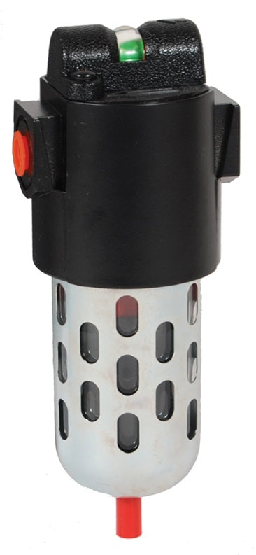 M16-03M Wilkerson by Dixon Valve | M16-Series | Compact Coalescing Filter | 3/8" Size | 44.7 SCFM | Manual Drain | 2.7 oz Compact Transparent Bowl & Guard