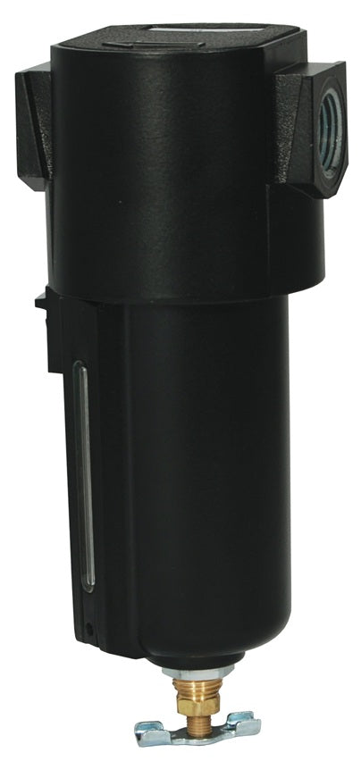 F16-03MMB Wilkerson by Dixon Valve | F16-Series | Compact Airline Filter | 3/8" Size | 74.1 SCFM | Manual Drain | 2.7 oz. Metal Bowl