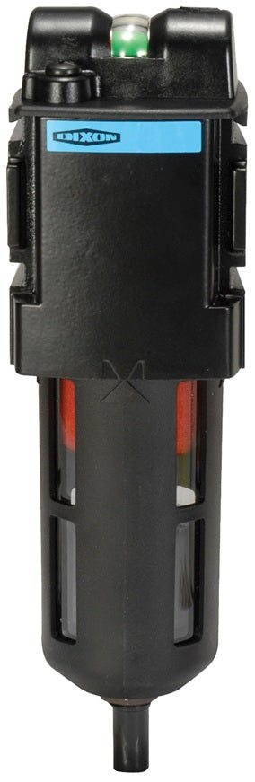 M18-04A Wilkerson by Dixon Valve | M18-Series | Compact Coalescing Filter | 1/2" Size | 36 SCFM | Automatic Drain | 1.72 oz. Compact Transparent Bowl & Guard