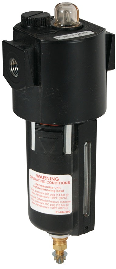 L16-04AMB Wilkerson EconOmist® by Dixon Valve | L16-Series | Compact Lubricator | 1/2" Size | 64.0 SCFM | 5 oz. Metal Bowl