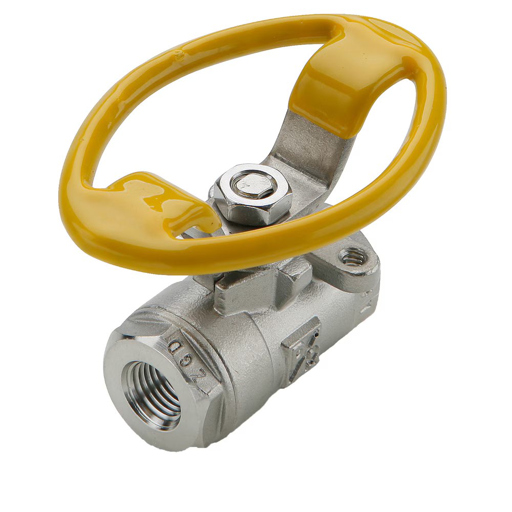 V502SS-12-21 by Parker | Ball Valve | 3/4" Female NPT Thread | 1-3/8" Hex (B/C) | 5.36" Length | Straight | Stainless Steel