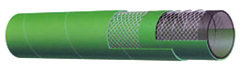 T505OG200X100 Alfagomma by Kuriyama | T505OG Series | XLPE Acid / Chemical Suction & Discharge Hose | 2" ID | 2.48" OD | 240 PSI | Green | 100ft Length