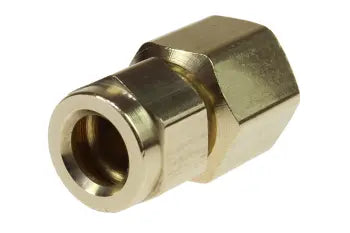 CRF0504 by Coilhose | Nylon Hose Fitting | Female Rigid | 5/16" Hose ID x 1/4" Female NPT Thread | Straight | Brass