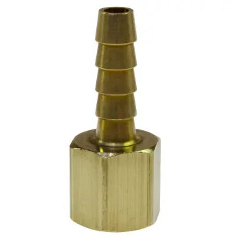 FR0804 by Coilhose | Hose Fitting | 1/2" Hose ID | 1/4" Female NPT Thread x 1/2" Hose Barb | Straight | Brass