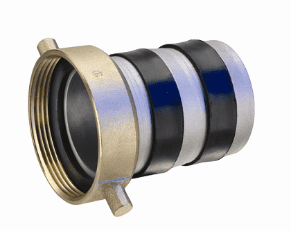 ABF-LF150 by Kuriyama | Pin Lug 1-1/2" Hose Shank with Brass Swivel Nut 1-1/2" Female NPSM Thread | Aluminum