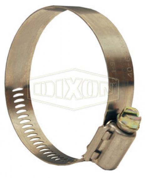 10032 by Dixon Valve | Style 100 | Aero-Seal® Worm Gear Clamp | 9/16" Band Width | Hose OD Range: from 1-9/16" to 2-1/2" | 300 Stainless Steel Band | Plated Carbon Steel Screw | Box of 10