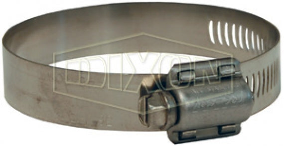 20060 by Dixon Valve | Style 200 | Aero-Seal® Worm Gear Clamp | 9/16" Band Width | Hose OD Range: from 3-5/16" to 4-1/4" | 300 Stainless Steel Band | 410 Stainless Steel Screw | Box of 10
