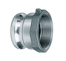 AL-A100 by Kuriyama | Quick-Acting Coupling | Part A | 1" Male Adapter x 1" Female NPT | Aluminum