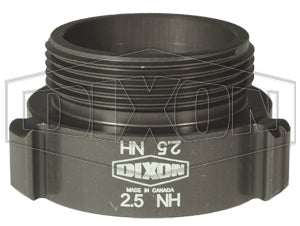 N37-25F07T Dixon Aluminum Hydrant Adapter - Style N37 - Rocker Lug - 2-1/2" Female NST(NH) x 3/4" Male NPT