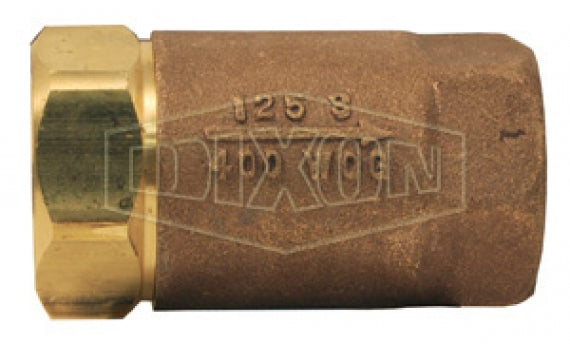 61-108 by Dixon Valve | Domestic Ball Cone Check Valve | 2" Female NPT x 2" Female NPT | Brass