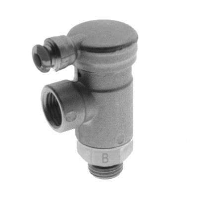 82890-02 by AIGNEP | Functional (Flow Controls) Series | Two Way Block Valve | 1/8" Swift-Fit Male x 1/8" NPT Female x 5/32" Tube