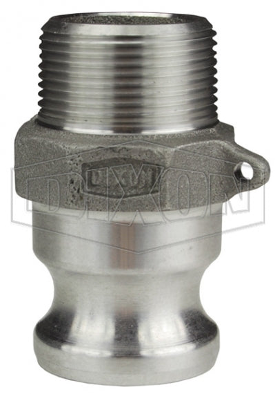 125-F-AL by Dixon Valve | Cam & Groove Adapter | Type F | 1-1/4" Adapter x 1-1/4" Male NPT | Aluminum