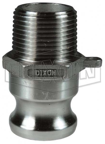 200-F-SS by Dixon Valve | Cam & Groove Adapter | Type F | 2" Adapter x 2" Male NPT | 316 Stainless Steel
