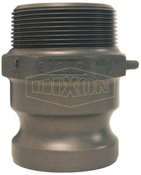 600-F-ALH by Dixon Valve | Cam & Groove Adapter | Type F | 6" Adapter x 6" Male NPT | Aluminum Hard Coat