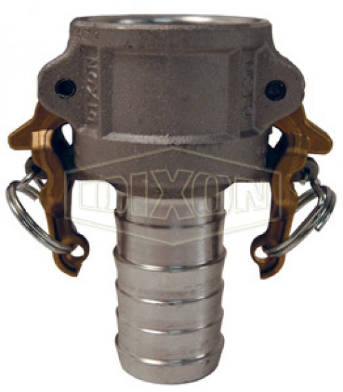 AC150 by Dixon Valve | Boss-Lock Cam & Groove Coupler | Type C | 1-1/2" Coupler x 1-1/2" Hose Shank | Aluminum