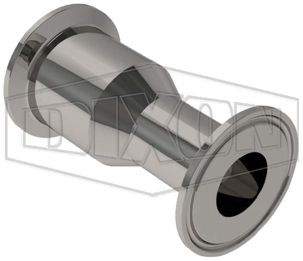 2221CBB100050F4 Dixon Valve 1" x 1/2" Tube OD 316L Stainless Steel BioPharm Clamp x Clamp Concentric Reducer BPE2016 (PM Finish - SF4)