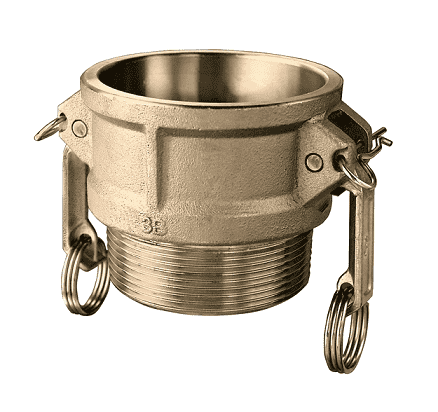 BR-B500 by Kuriyama | Quick-Acting Coupling | Part B | 5" Female Coupler x 5" Male NPT | Brass