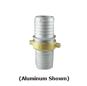 BR600 by Jason Industrial | Pin Lug Coupling | Complete Set (M x F) | 6" NPSM Thread | with Brass Swivel | Brass