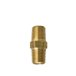 B-370-0606 Breco by Foster | Hex Nipple | 3/8" Male NPT Thread x 3/8" Male NPT Thread | Straight | Brass