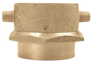 SF300NYFD Dixon Cast Brass (Open Snoot) Female Swivel Adapter - Pin Lug - 3" Female NYFD x 3" Female NPT