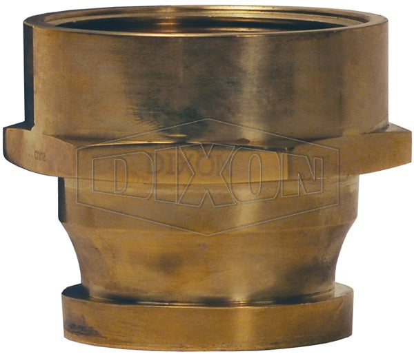 BIA250F Dixon Brass British Instantaneous Adapter - 2-1/2" Male BRIT x 2-1/2" Female NST(NH)