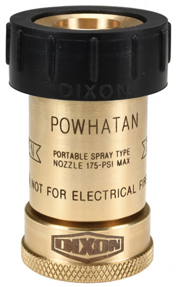 BBN100 Dixon Brass Bumpered Fog Nozzle - 1" Female NPSH