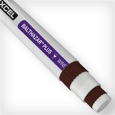 BZAR-1.5-100 by Texcel | BALTHAZAR PLUS™ Series | Winery Hose | 1-1/2" Hose ID | 250 PSI | 29 in/Hg Vacuum Rated | Gray