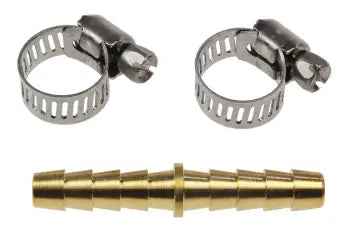 RK07 by Coilhose | Hose Fitting | Repair Kit | 5/16" Hose ID | 5/16" Splicer & 2 Clamps | Straight | Brass