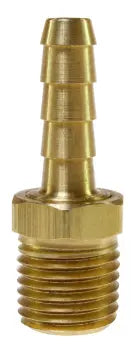 B0404-DL by Coilhose | Hose Barb | 1/4" Hose Barb x 1/4" Male NPT Thread | Display | Brass | Pack of 5